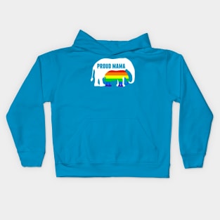 Proud LGBT Mama Elephant Kids Hoodie